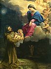 Famous Vision Paintings - The Vision of Saint Francis